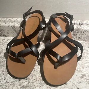 Dream Pairs Strap Sandals-Black, Size 9